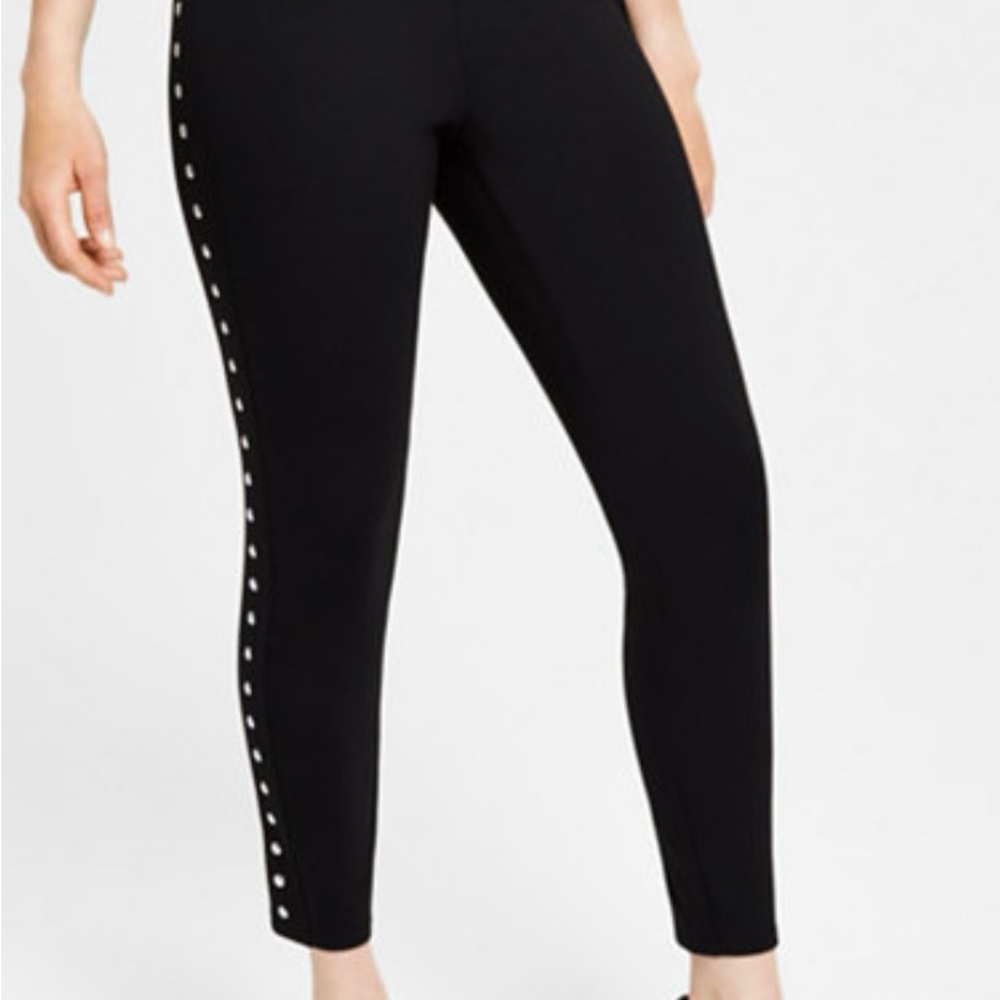 Black Studded Women's Pants